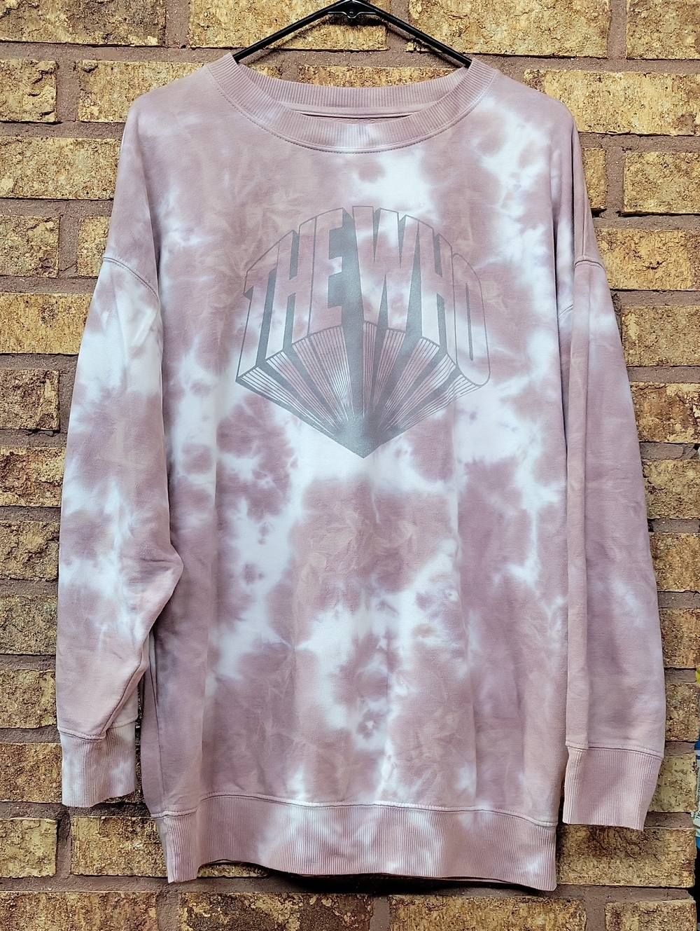 Tailgate THE WHO Tie-Dye Crewneck Sweatshirt Cotton Blend Size Medium